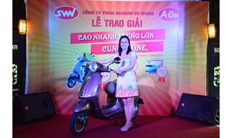 Lễ trao giải 'Cào nhanh trúng lớn cùng A-One'