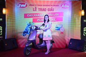 Lễ trao giải 'Cào nhanh trúng lớn cùng A-One'